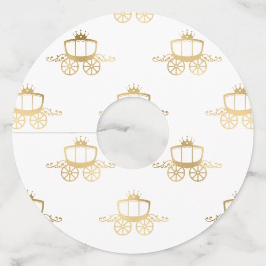 Golden Coaches Cinderella Princess Royal Magic Wijnglaslabel (Voorkant)