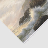 Golden Coast Lighthouse Cottage Decoupage Tissuepapier (Detail)