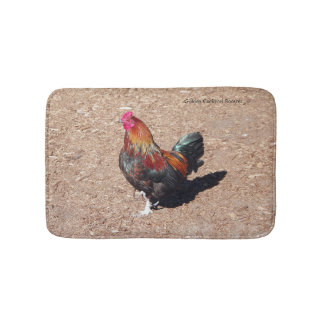Golden Cockerel Rooster bathmat Badmat