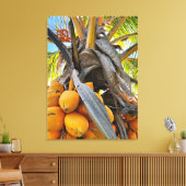 Golden Coconuts Canvas Afdruk (Insitu (Woonkamer))