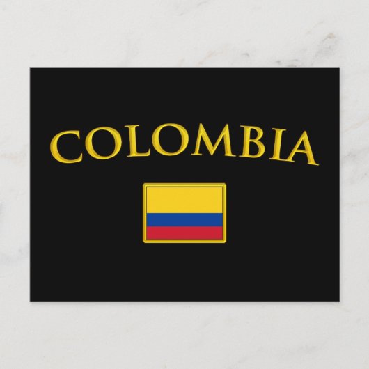 Golden Colombia Briefkaart (Voorkant)