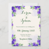 Golden Color Simple carte d'invitations pour maria (Devant)