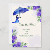 Golden Color Simple carte d'invitations pour maria (Dos)