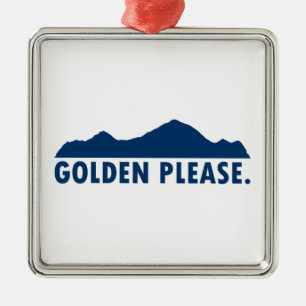 Golden Colorado Alsjeblieft Metalen Ornament