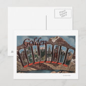 Golden, Colorado - grote letterscènes Briefkaart (Voorkant / Achterkant)