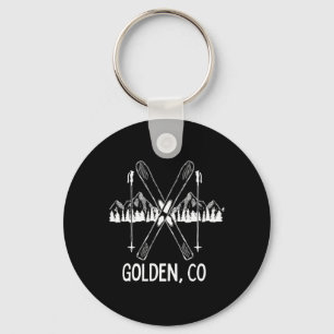 Golden Colorado Rocky Mountains Co Skiën Snowboard Sleutelhanger