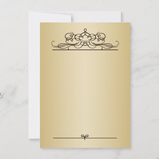 Golden confetti 70th Birthday Party Invitation (Dos)