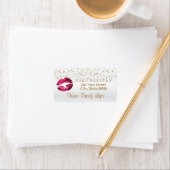 Golden Confetti & Hot Pink Lips Etiket (Insitu)