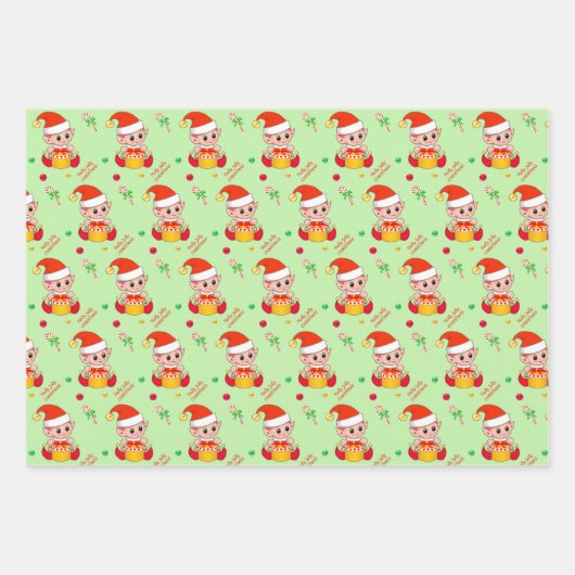 Golden Confetti, kerstmis, Nutcracker Inpakpapier Vel (Voorkant 2)