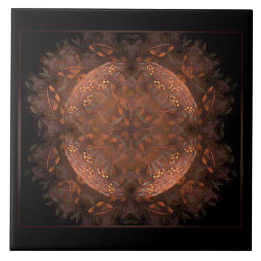 Golden Copper Shimmer Tegeltje (Voorkant)