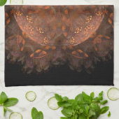 Golden Copper Shimmer Theedoek (Gevouwen)