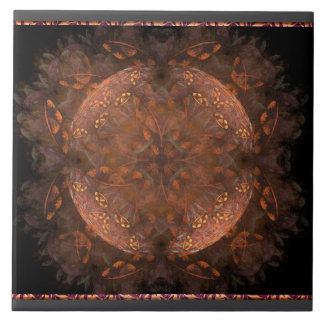 Golden Copper Shimmer Tile Tegeltje