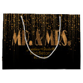 Golden Copper Star Shower en Black Groot Cadeauzakje (Achterkant)