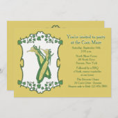 Golden Corn Uitnodiging (Voorkant / Achterkant)