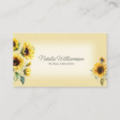 Golden Country Sunflowers QR Code Carte de visite (Devant)