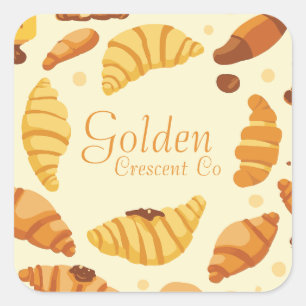 Golden Crescent Co Vierkante Sticker