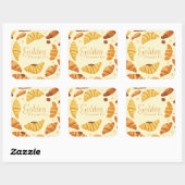 Golden Crescent Co Vierkante Sticker (Vel)