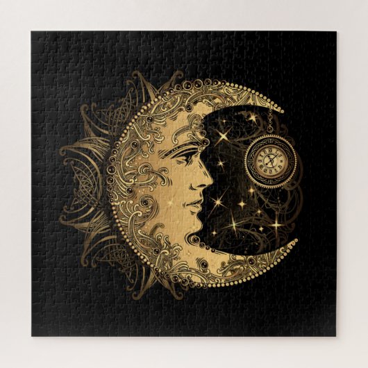 Golden Crescent Moon Puzzle Legpuzzel (Verticaal)