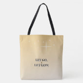 Golden Cross Let Go Let God Light Draagtas (Voorkant)