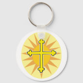 Golden Cross Sleutelhanger (Achterkant)