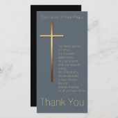 Golden Cross Sympathie Hartelijk dank Kies Kleur 1 Bedankkaart (Voorkant / Achterkant)