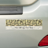 Golden Crosses Bumpersticker (Op auto)