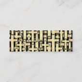 Golden Crosses Mini Visitekaartje (Achterkant)