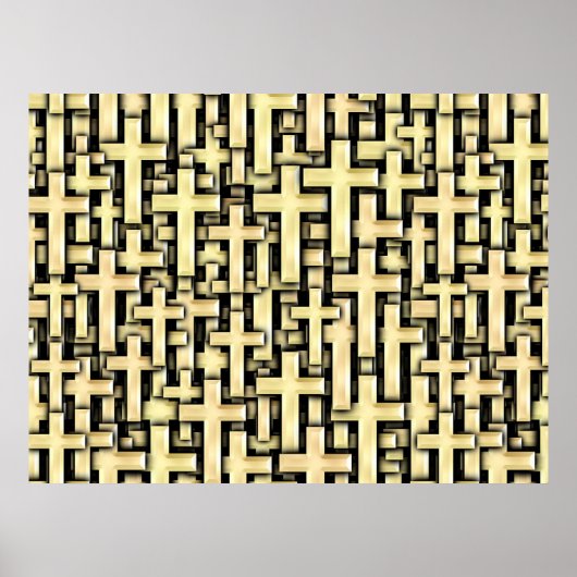 Golden Crosses Poster (Voorkant)