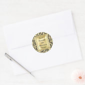 Golden Crosses Ronde Sticker (Envelop)