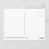 Golden crowed Kinglet Briefkaart (Achterkant)