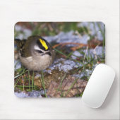 Golden crowed Kinglet Mousepad Muismat (Met muis)