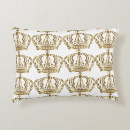 Golden Crown Accent Pillow Accent Kussen