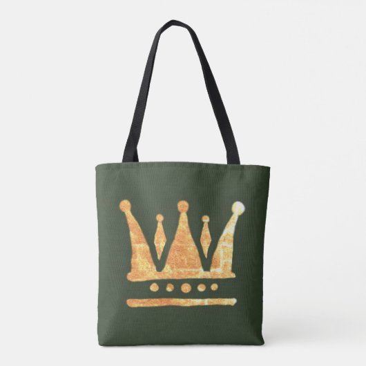 Golden Crown Custom All-Over-Print Canvas tas (Achterkant)