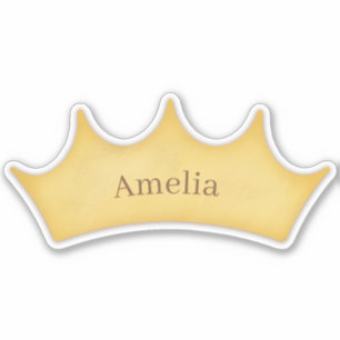 Golden Crown Fairytale Kinder & huisdieren Sticker