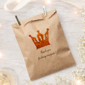 Golden Crown Favor Bag Bedankzakje (Geknipt)