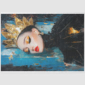 Golden Crown feministische decoupage Tissuepapier (Voorkant)