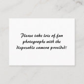 Golden Crown II Réception Cartes de place (Dos)