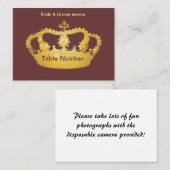 Golden Crown II Réception Cartes de place (Devant / Derrière)