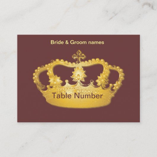 Golden Crown II Réception Cartes de place (Devant)