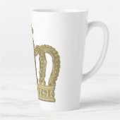 Golden Crown - luxe royal 2 Latte Mok (Rechts)