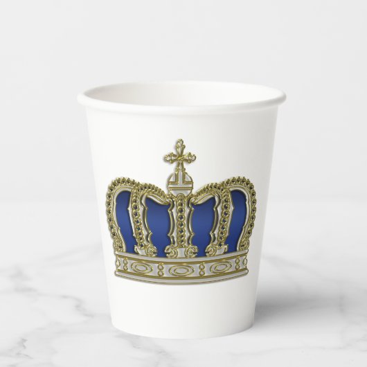 Golden Crown - luxe royal 5 Papieren Bekers (Voorkant)