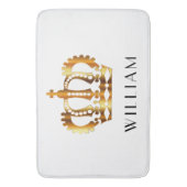 Golden Crown Persoonlijke naam Bathroom Mat (Voorkant Verticaal)