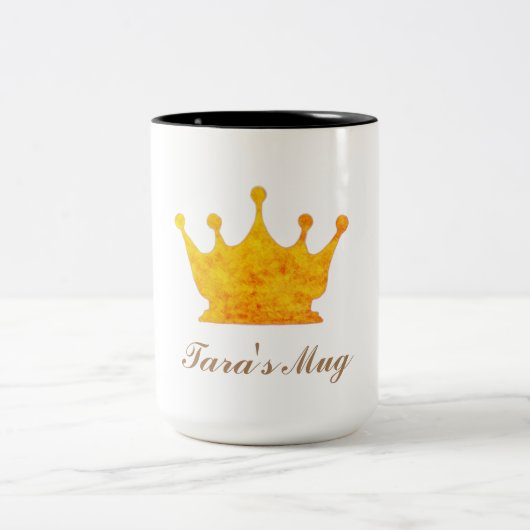 Golden Crown Two-Tone Coffee Mok (Center)