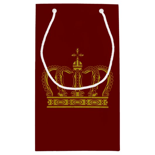 Golden Crown + uw achtergrond en ideeën Klein Cadeauzakje (Achterkant)
