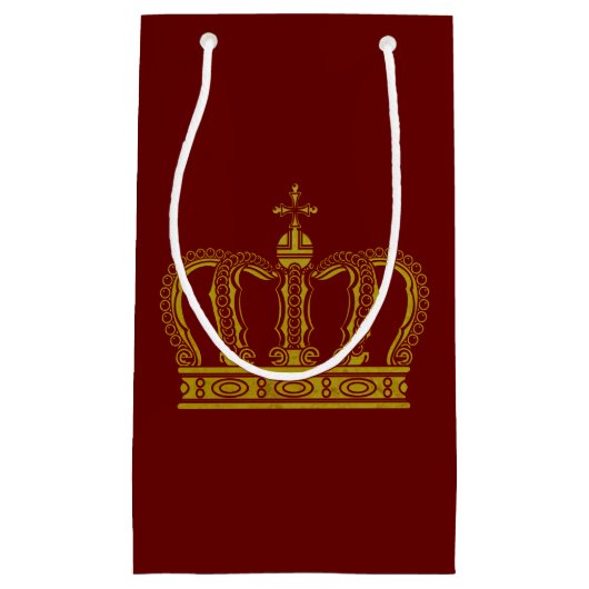 Golden Crown + uw achtergrond en ideeën Klein Cadeauzakje (Voorkant)