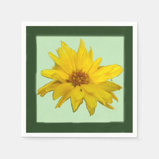 Golden Crownbeard Paper Napkin Servet (Voorkant)