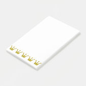 Golden Crowns Border + jouw ideeën Post-it® Notes (Schuin)