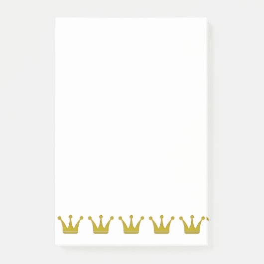 Golden Crowns Border + jouw ideeën Post-it® Notes (Voorkant)