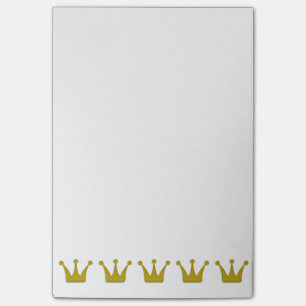 Golden Crowns Border + jouw ideeën Post-it® Notes