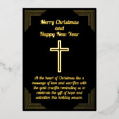 Golden Crucifix sur la carte noire Arrière - plan (Recto)